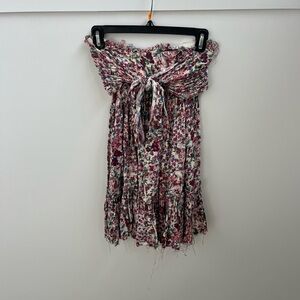 Skylar + Madison Multicolor strapless Floral Dress